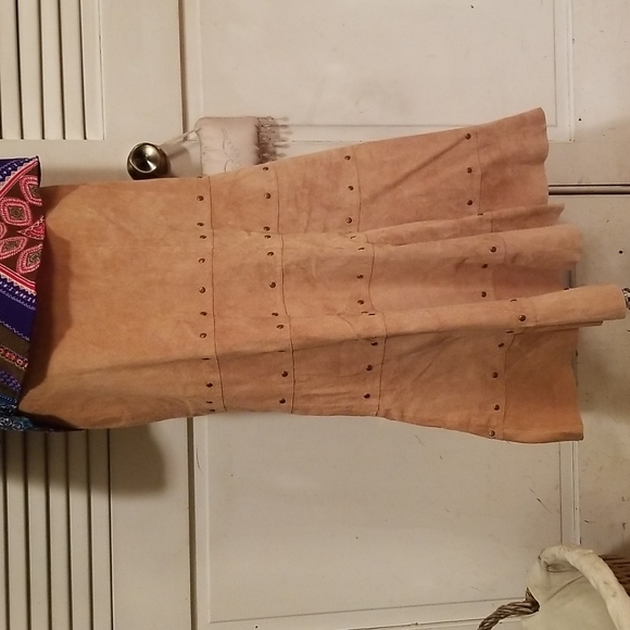 NWT Chico's Camel Suede Maxi Skirt s: 2 - Picture 2 of 12